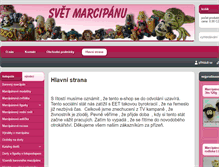 Tablet Screenshot of marcipany.cz